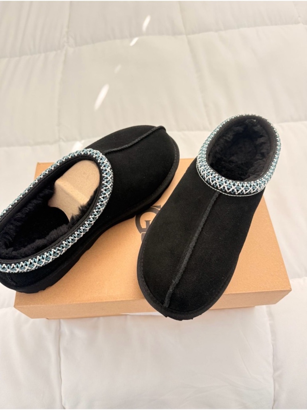 UGG Black Tasman slippers with Coach Teri shoulder bag. 2 for 1 deal.